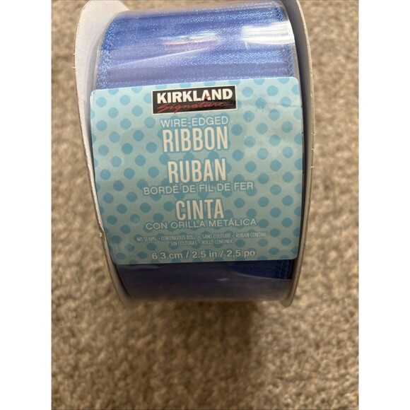 Kirkland Signature Wire-Edged  Ribbon, 2.5" x 50Y, Style # 24S20 - Picture 2 of 4